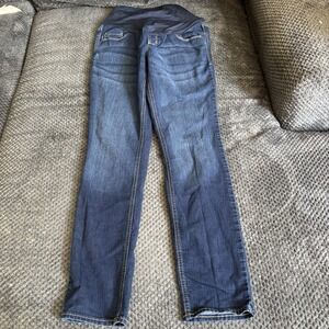 Old Navy Maternity Full-Panel Rockstar Super Skinny Jean Womens Size 8 Dark Wash